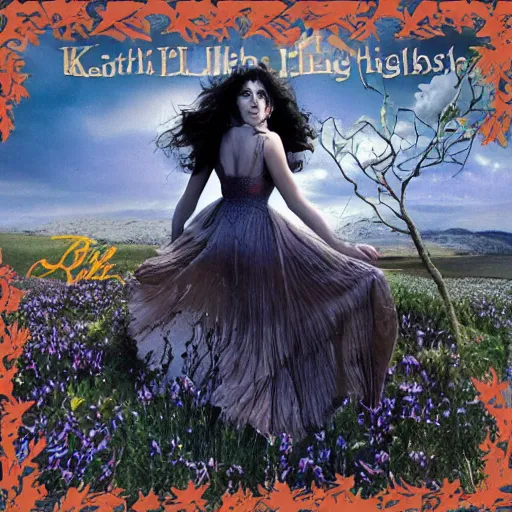 Image similar to Kate Bush Album Running up that hill, high resolution 4K HD