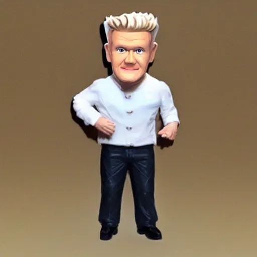 Prompt: bobble head of Gordon Ramsay