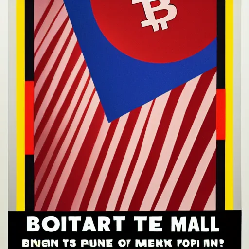 Image similar to Propaganda poster for the greatest bitcoin scam of all time, digital art