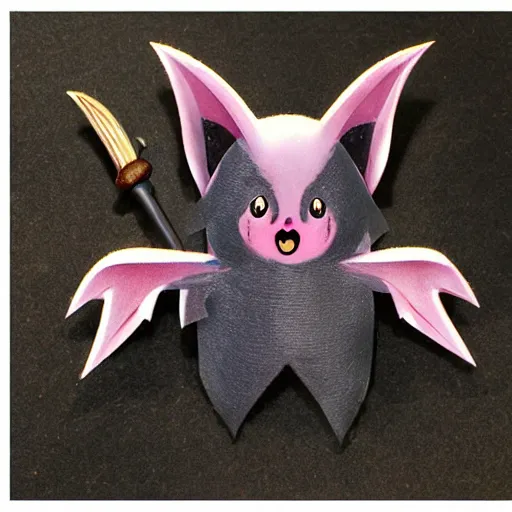 Image similar to kawaii bat with daggers