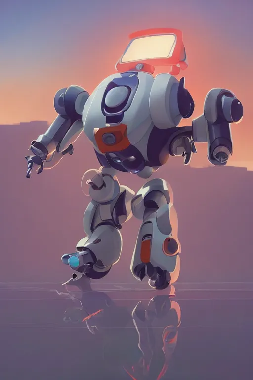 Image similar to metabots medabots medarotto medarot robot minimalist comics, behance hd by jesper ejsing, by rhads, makoto shinkai and lois van baarle, ilya kuvshinov, rossdraws global illumination ray tracing hdr radiating a glowing aura