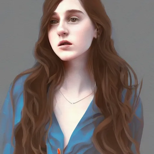 Image similar to birdy british singer, digital art, artstation