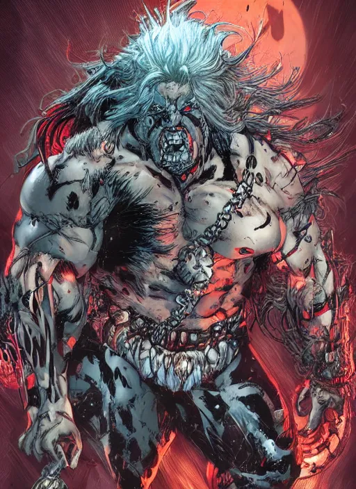 Prompt: first issue of lobo comic book cover art by ariel olivetti, au naturel, hyper detailed, digital art, trending in artstation, cinematic lighting, studio quality, smooth render, unreal engine 5 rendered, octane rendered, art style by klimt and nixeu and ian sprigger and wlop and krenz cushart