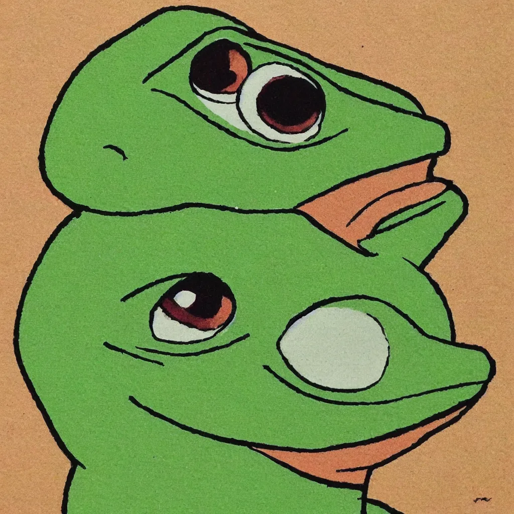 Image similar to pepe the frog