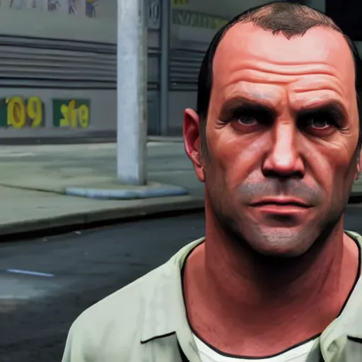 Prompt: a real life version of michael from gta v, realistic, hdr, rtx, cinematic