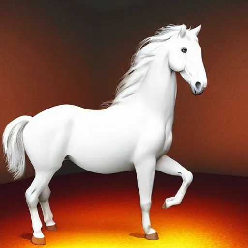 Image similar to an all white horse, with no facial features, like a white mask pulled over their face, full body laying in a blood red pool of water between a golden mirror frame, inside the frame of the mirror is the bohemian grove sacrifice ritual and outside the mirror frame is a deep space., physically accurate, dynamic lighting, intricate, elegant, highly detailed, very very Roberto Ferri, sharp focus, very very unsettling, very terrifying, illustration, art