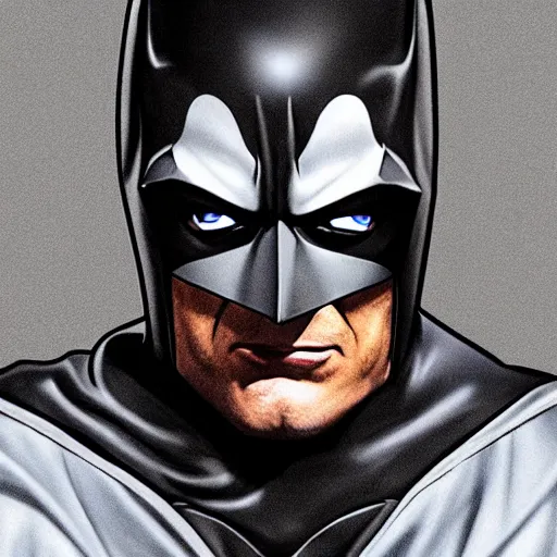 Image similar to photorealistic batman is wearing a hoodie. hyperdetailed photorealism