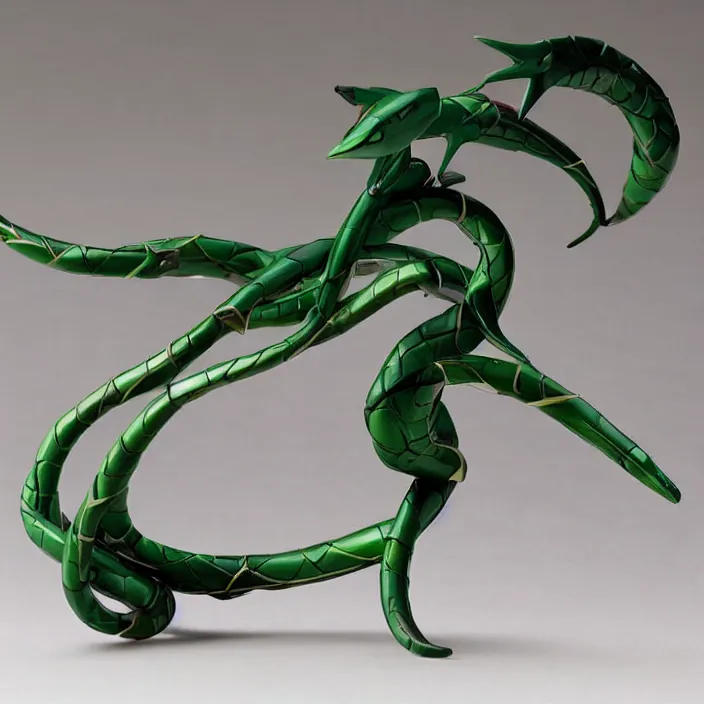 Image similar to a figure of rayquaza, figurine, detailed product photo