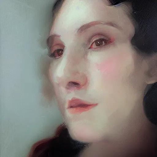 Prompt: portrait of Anna Shcherbakova by WLOP