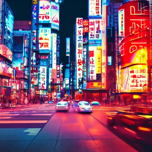 Image similar to akihabara at night neon glow angelic lighting, dramatic street - view 8 k dslr render by autodesk