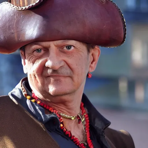 Prompt: Traian Basescu as a pirate