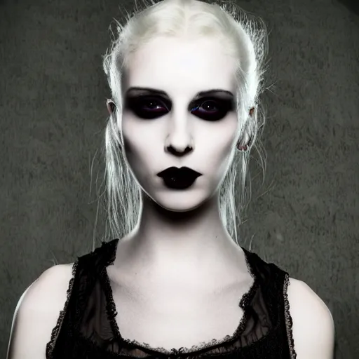 Prompt: pale goth beauty, ultra definition, award winning photo
