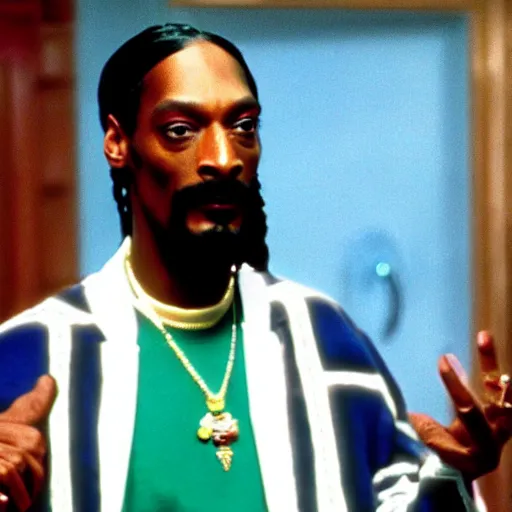 Image similar to a tv still of Snoop Dogg starring as Uncle Phil in The Fresh Prince of Bel-Air (1990)