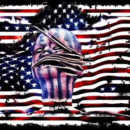 Image similar to military weapons american flag scariest horror nightmare by junji ito and horiyoshi iii, digital art, deepdream cosmic, 3 d high definition, trending on artstation, photorealistic, high resolution, 8 k, octane, hyper detailed, trending on deviantart insane details, intricate, elite, ornate, elegant trend, highly detailed and intricate, sharp focus, photography, unreal engine