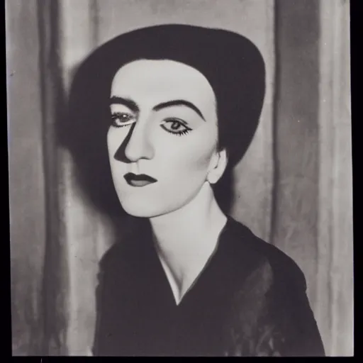Prompt: A portrait by Man Ray