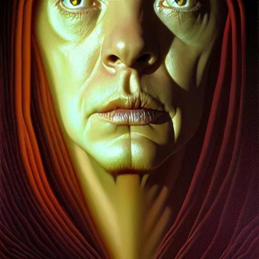 Prompt: ethos of ego, mythos of id. by michael whelan, hyperrealistic photorealism acrylic on canvas, resembling a high - resolution photograph