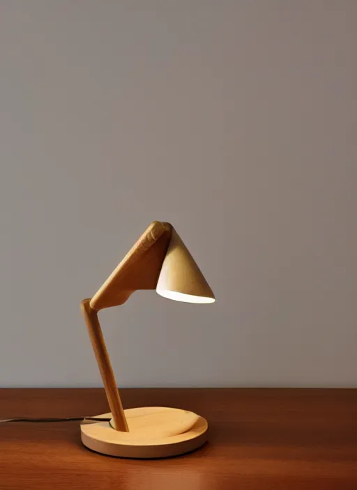 Image similar to a desk light designed by harvey littleton