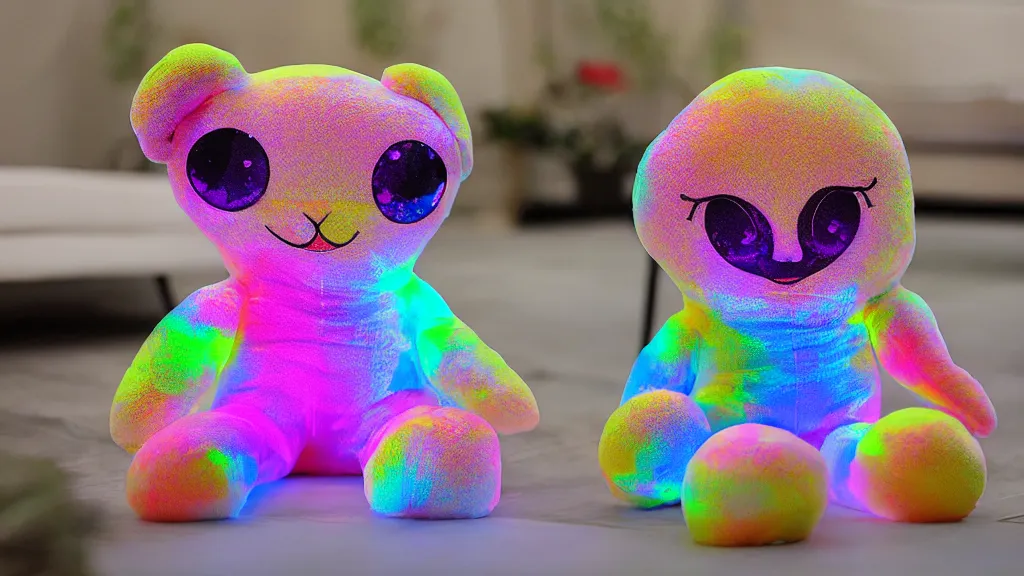 Image similar to holography neutral plushie toy book