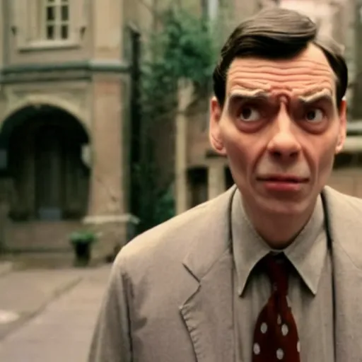 Image similar to Live Action Still of Jerma985 in a Mr. Bean film, real life, hyperrealistic, ultra realistic, realistic, highly detailed, epic, HD quality, 8k resolution, body and headshot, film still