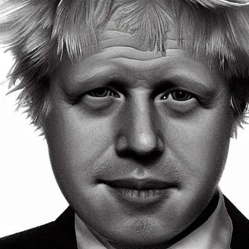 Image similar to a x - ray scan of boris johnson