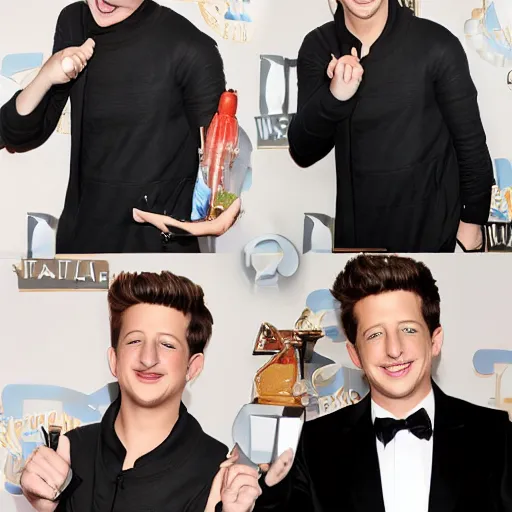 Prompt: charlie puth showing his arm pits