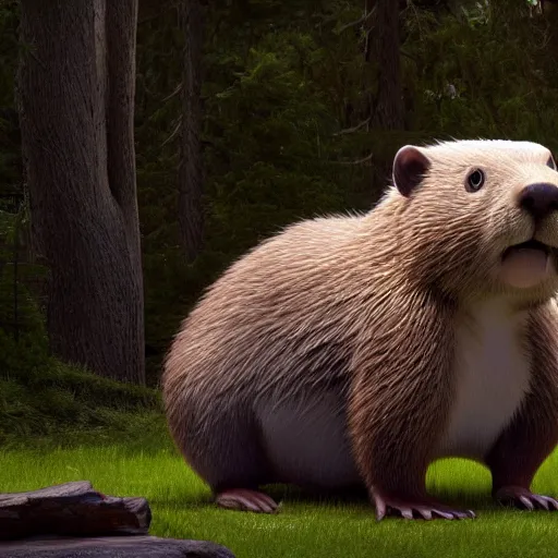 Image similar to hyperrealistic dslr film still of justin bieber disguised as a ( beaver ), stunning 8 k octane comprehensive 3 d render, inspired by istvan sandorfi & greg rutkowski & unreal engine, perfect symmetry, dim volumetric cinematic lighting, extremely hyper - detailed, incredibly real lifelike attributes & flesh texture, intricate, masterpiece, artstation, stunning