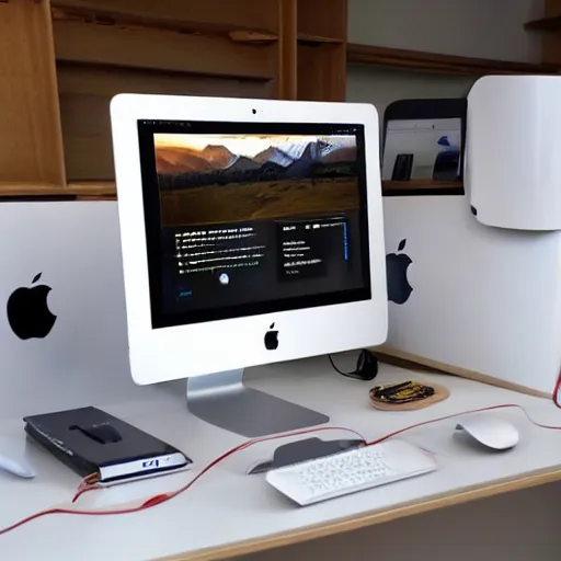 Image similar to an Apple imac computer shaped like a Möbius strip