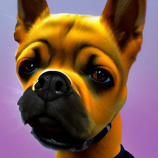 Prompt: a cybeepunk dog,digital art,realistic,detailed