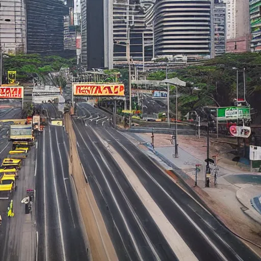 Image similar to avenida paulista, stalenhag