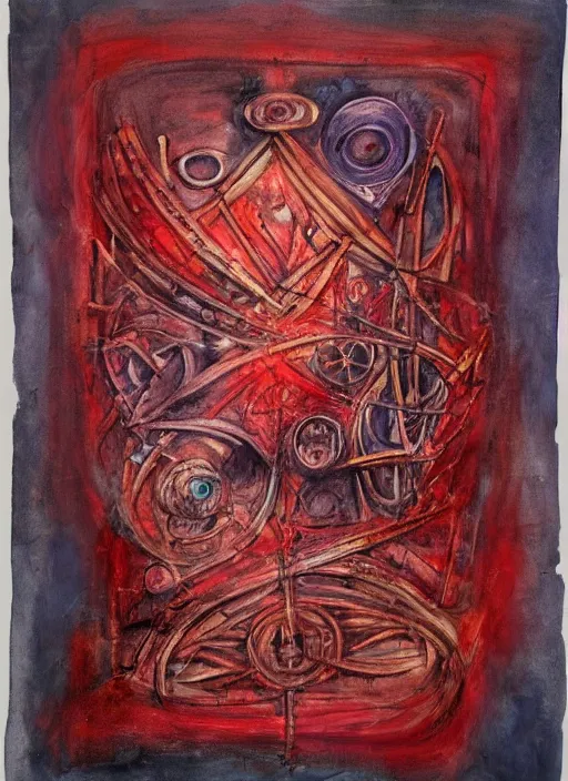 Image similar to biomechanical talisman of the voorish sign by maggi mcdonald, mark rothko, sabina klein