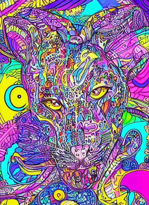 Image similar to a bladerunner coloring book by lisa frank