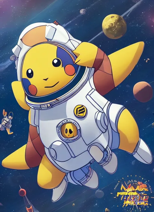 Prompt: high intricate pikachu as an astronaut on space harbor, full shot, maria panfilova, andrea savchenko, mike kime, ludovic plouffe, qi sheng luo, oliver cook, julian calle, eddie mendoza, trending on artstation