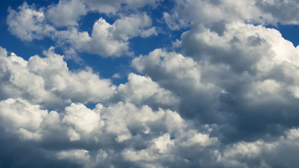 Image similar to puffy clouds sky