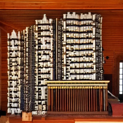 Image similar to ascii art pipe organ