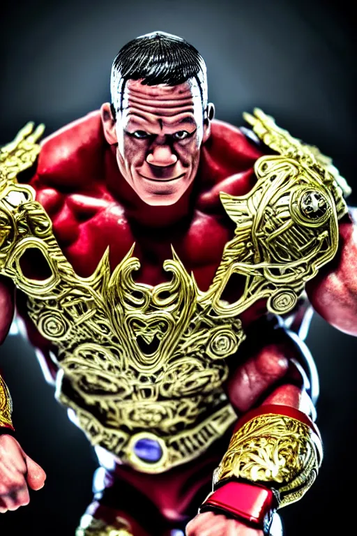 Image similar to john cena wrestling with kamen rider, high resolution, smooth, photorealistic, intricate, face features, body features, photorealistic, smooth, 4 k, aesthetic lighting, baroque object, sharp focus, hyperdetailed object, by : canon eos 5 d mark iv and sigma 7 0 - 2 0 0 mm f / 2. 8 dg os hsm sports