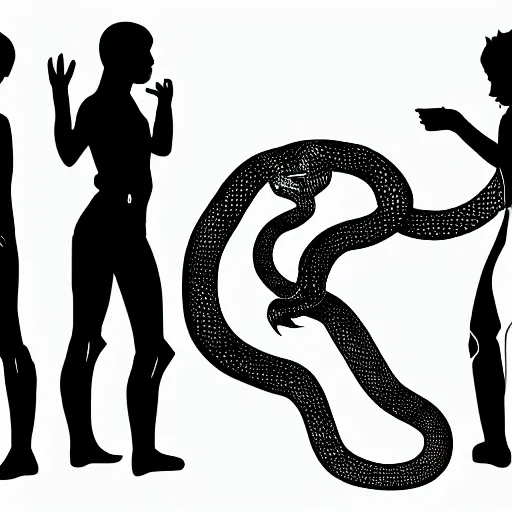 Prompt: Snake human, human, snake, snake snake, human human, a snake, a human, snakehuman, human snake