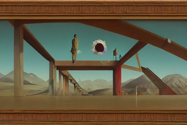 Image similar to boards of canada, surrealism, elegant oil painting, highly detailed