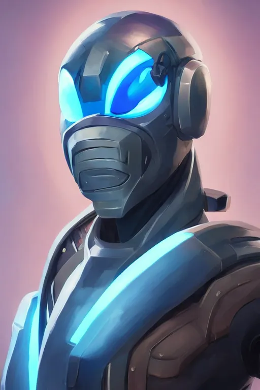 Image similar to epic mask helmet robot ninja portrait stylized as fornite style game design fanart by concept artist gervasio canda, behance hd by jesper ejsing, by rhads, makoto shinkai and lois van baarle, ilya kuvshinov, rossdraws global illumination radiating a glowing aura global illumination ray tracing hdr render in unreal engine 5