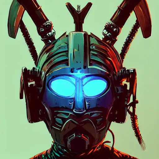 Image similar to cyberpunk viking helmet mask warrior goddess robot ninja fantasy, art gta 5 cover, official fanart behance hd artstation by jesper ejsing, by rhads, makoto shinkai and lois van baarle, ilya kuvshinov, ossdraws