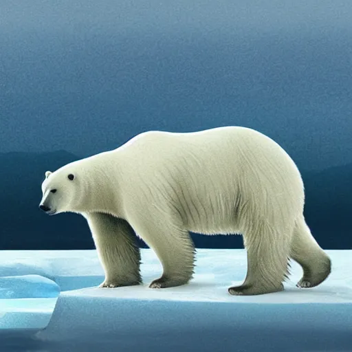 Image similar to a peace polar bear by wu daozi