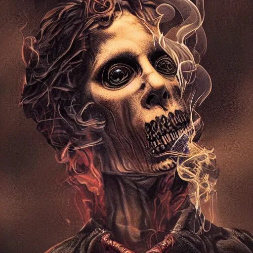 Prompt: man made of smoke, gothic art, popping color, detailed, eerie, emotional, gothic, highly detailed, incredibly sharp focus, Artstation, deviantart, artgem, insane detail, intense color, vibrant cartoon art, award-winning art, French comic art, super precise detail, golden ratio, in the style of Heavy Metal Comics