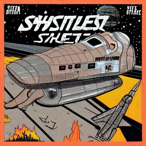 Image similar to crust-punks steal a space shuttle