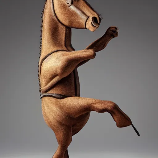 Image similar to an anthropomorphic horse character