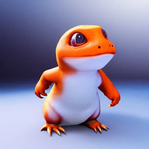 Prompt: charmander made of ice, concept art, octane render, unreal engine 5, highly detailed, high quality, 8 k, soft lighting, realistic face, path traced