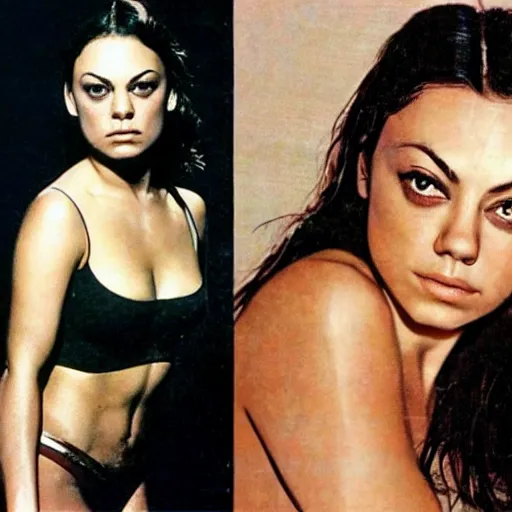 Image similar to Mila Kunis, Frank Frazetta