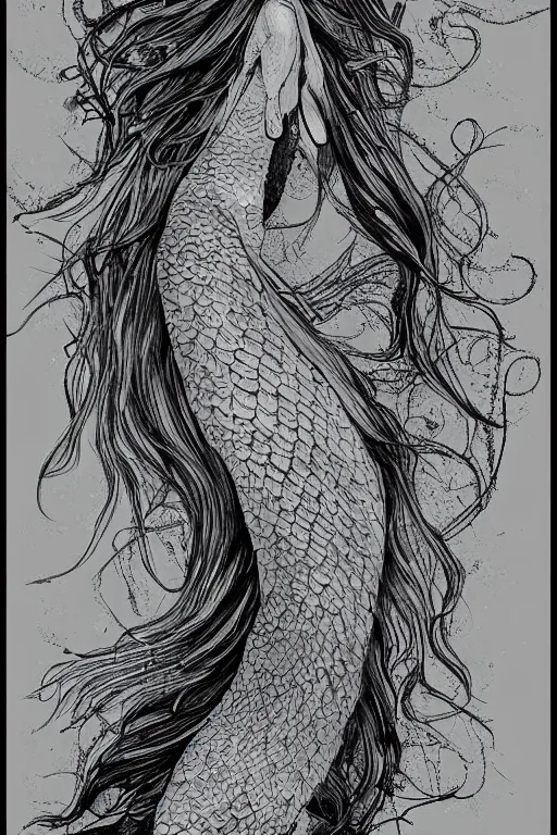 Image similar to anatomy of a mermaid