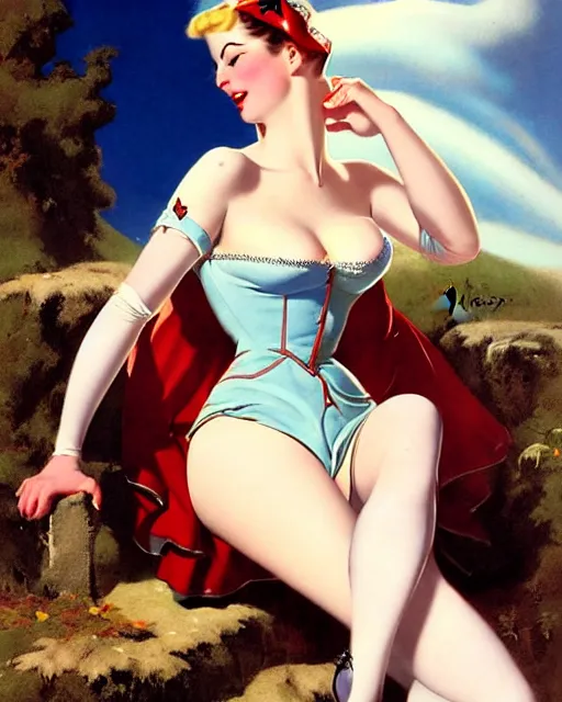 Image similar to Weiss Schnee by Gil Elvgren