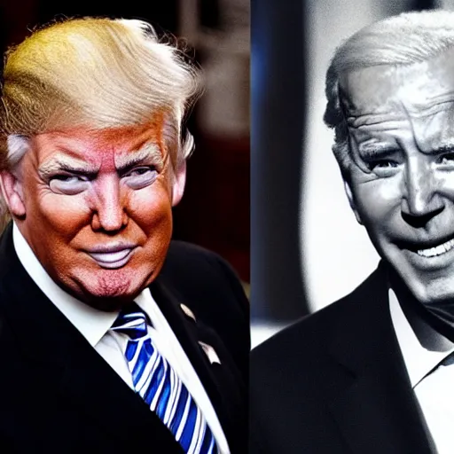 Image similar to donald trump and joe biden combined, headshot photo