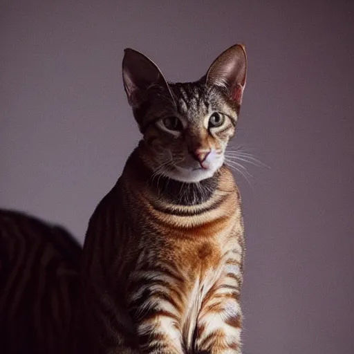 Prompt: “tabby cat sitting on the back of a large huntaway dog with a blue bone in its’ mouth, high quality, backlit”