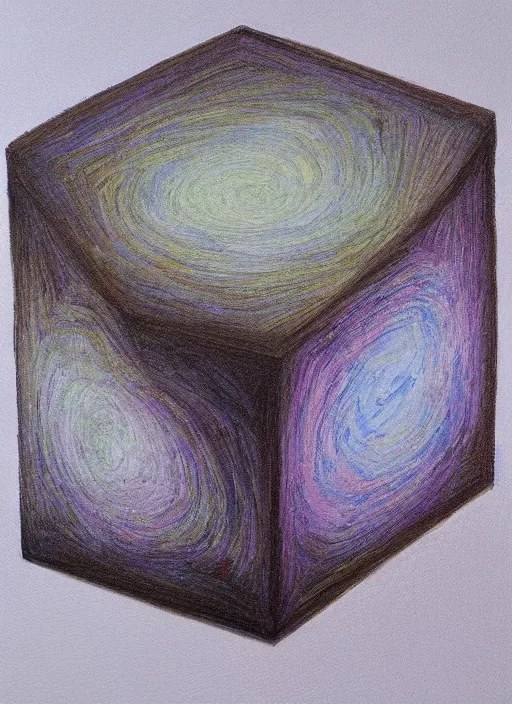 Image similar to realistic portrait of a elemental rubic's cube on a mystic groove, clearcore, clean